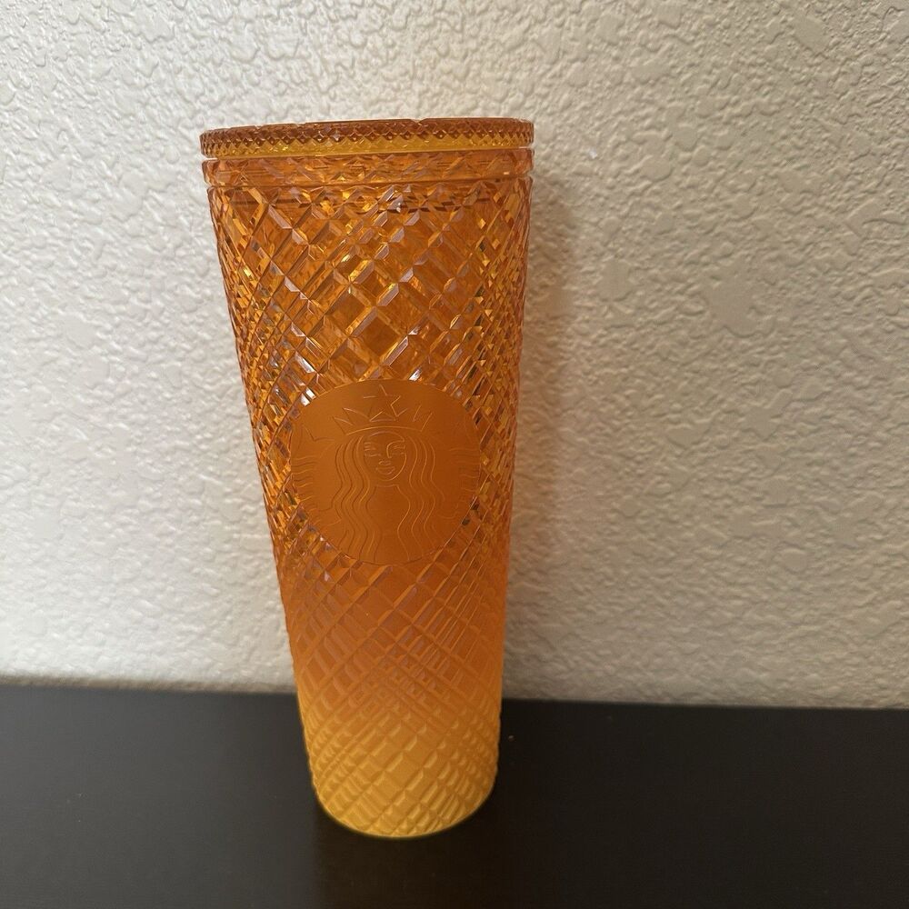 Starbucks Cold‎ Cup Venti 24oz Orange Mango Gradient Jewel Tumbler Summer 2022